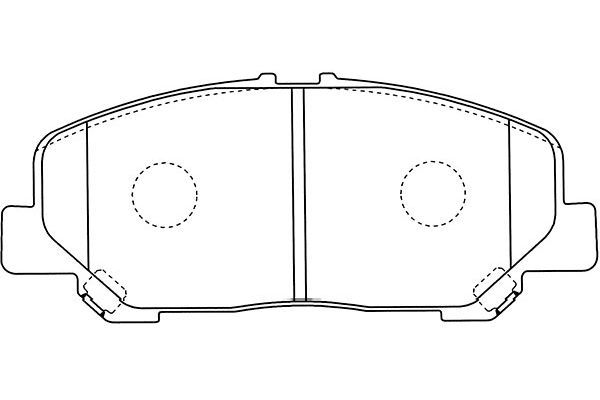 KAVO PARTS Комплект тормозных колодок, дисковый тормоз BP-9125